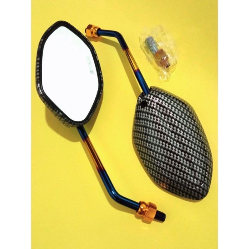 spion honda karbon twotone universal honda beat vario spacy genio supra pcx cb megpro revo grand dll