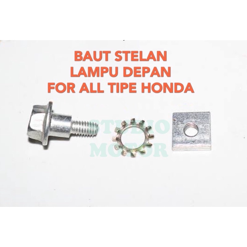 Baut Setelan Lampu Depan REFLEKTOR Karisma Beat Vario 110 CW Techno Supra X 125 GRAND LEGENDA Honda Bebek Sport Matic For ALL Honda