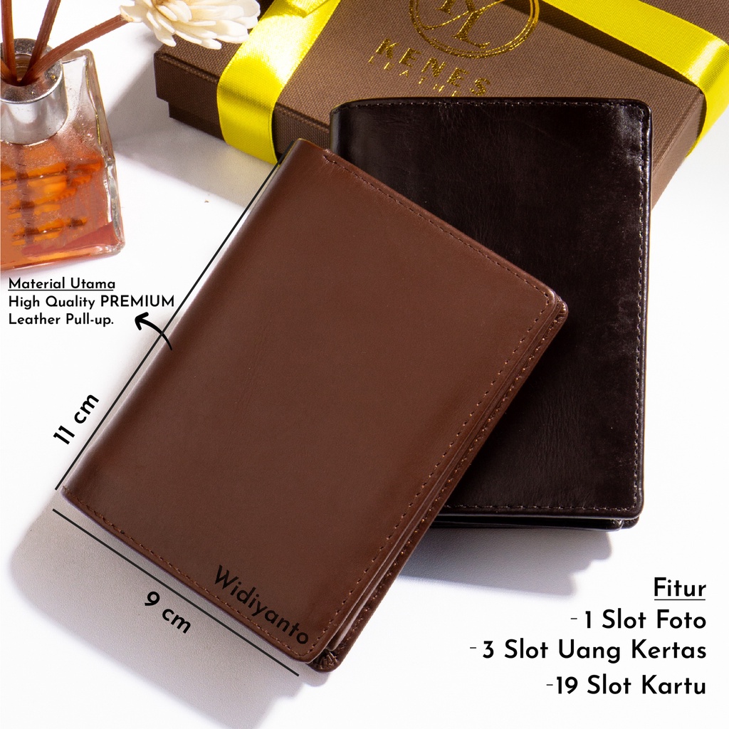 Kenes Leather Dompet Pria Kulit Asli Premium ZORRO Pullup - Free Gravir Nama