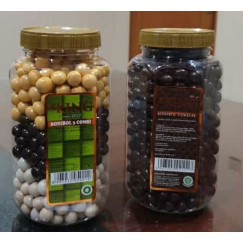 

1 TOPLES D'KING BONIBOL COKELAT, Biskuit Salut Cokelat Bentuk Bola Mini.