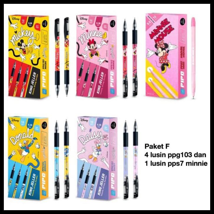 

PAKET F DAPAT 4 LUSIN PPG103 DISNEY DAN 1 LUSIN PPS7 MINNIE MOUSE