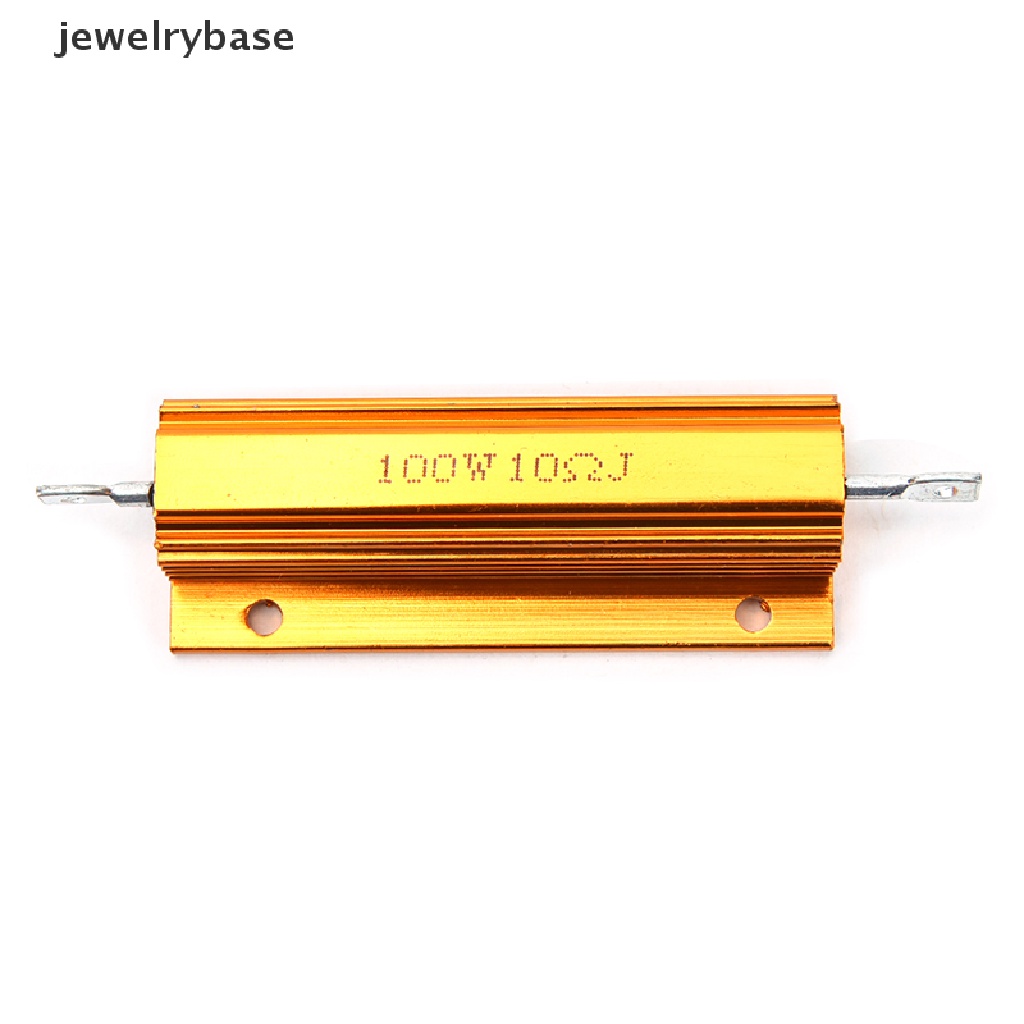 Perhiasan  Casing Power Resistor 100W 1 / 2 / 4 / 8 / 10 Ohm Bahan Aluminum