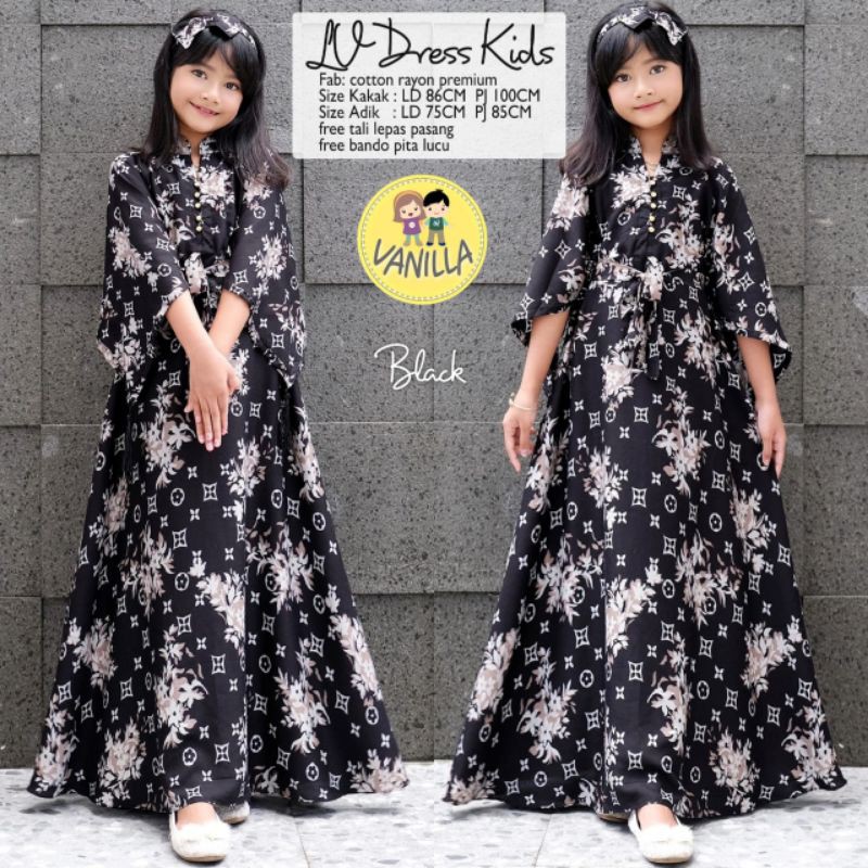 GAMIS BATWING COUPLE MOM N KIDS - LV COUPLE ORIGINAL REALPICT VANILLA