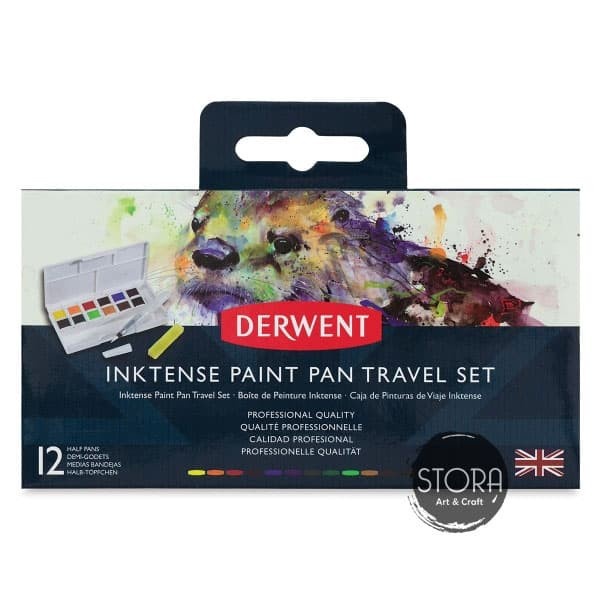 

(TERLARIS) Derwent Inktense Paint Pan Travel Set 12 Colour