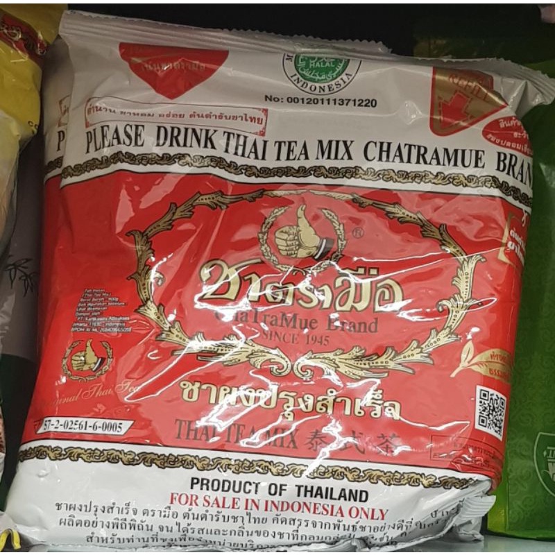 

bubuk minuman Thai tea mix chatramu brand