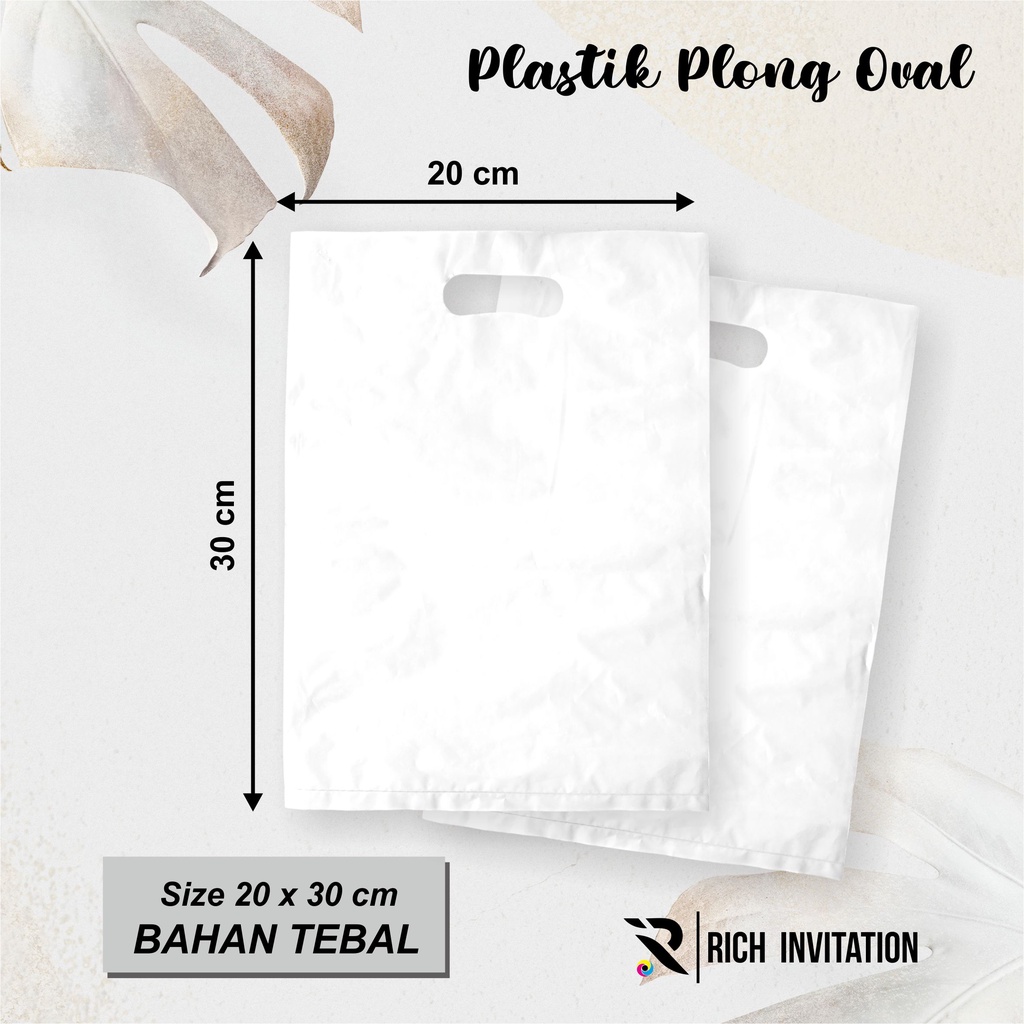 PLASTIK HD PLONG PUTIH TEBAL KRESEK OLSHOP 20 X 30