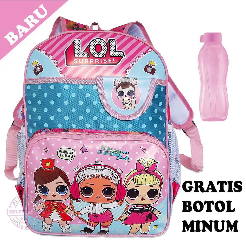 Tas Ransel Anak Perempuan SD - Tas Anak Perempuan SD Karakter LOL - Tas Sekolah Anak Cewek