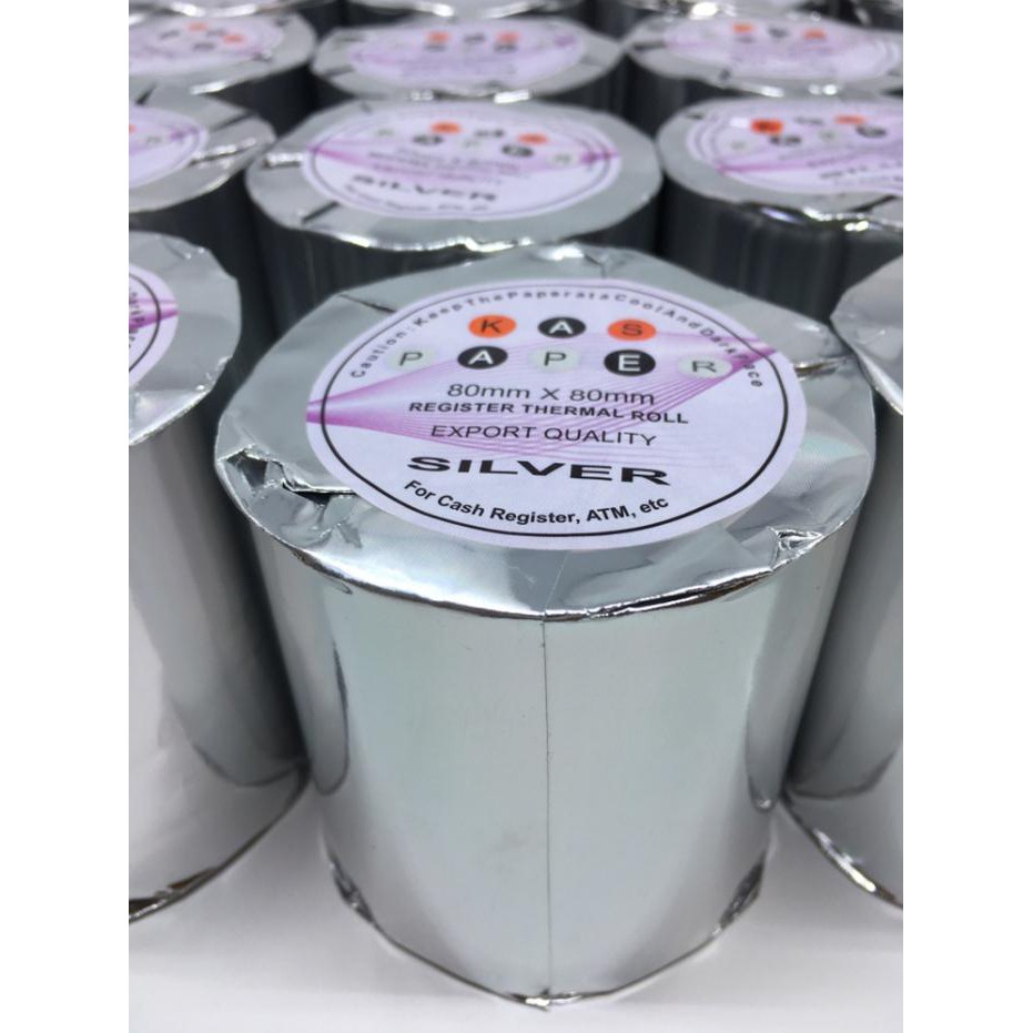 

PAKET KERTAS THERMAL PAPER ROLL KASPAPER 80 X 80 ISI 6 ROLL