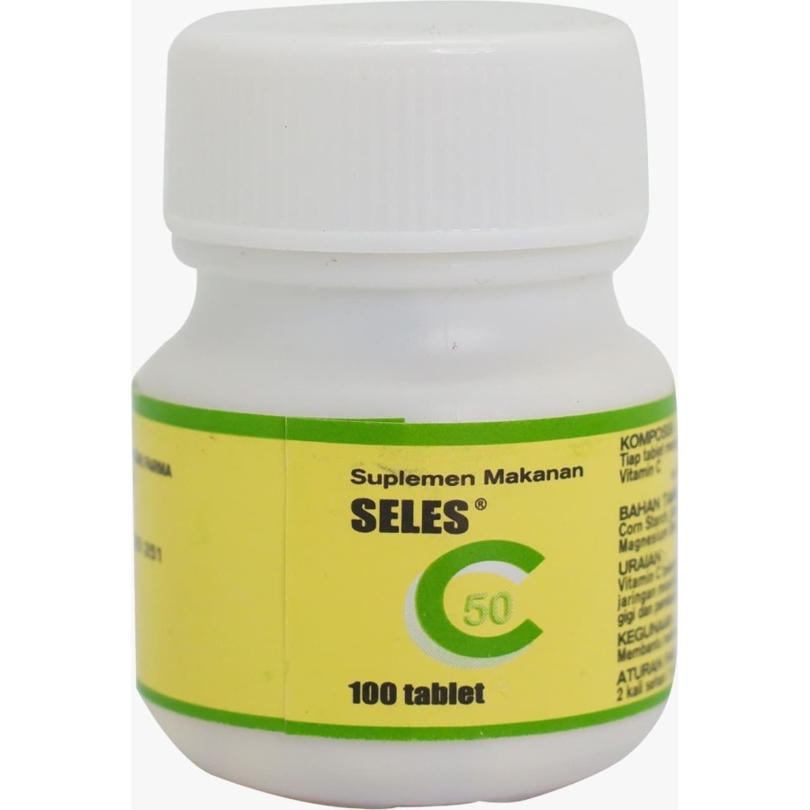 Seles C50 Vitamin C - Tablet Kunyah Selkom C- Multivatamin Suplemen