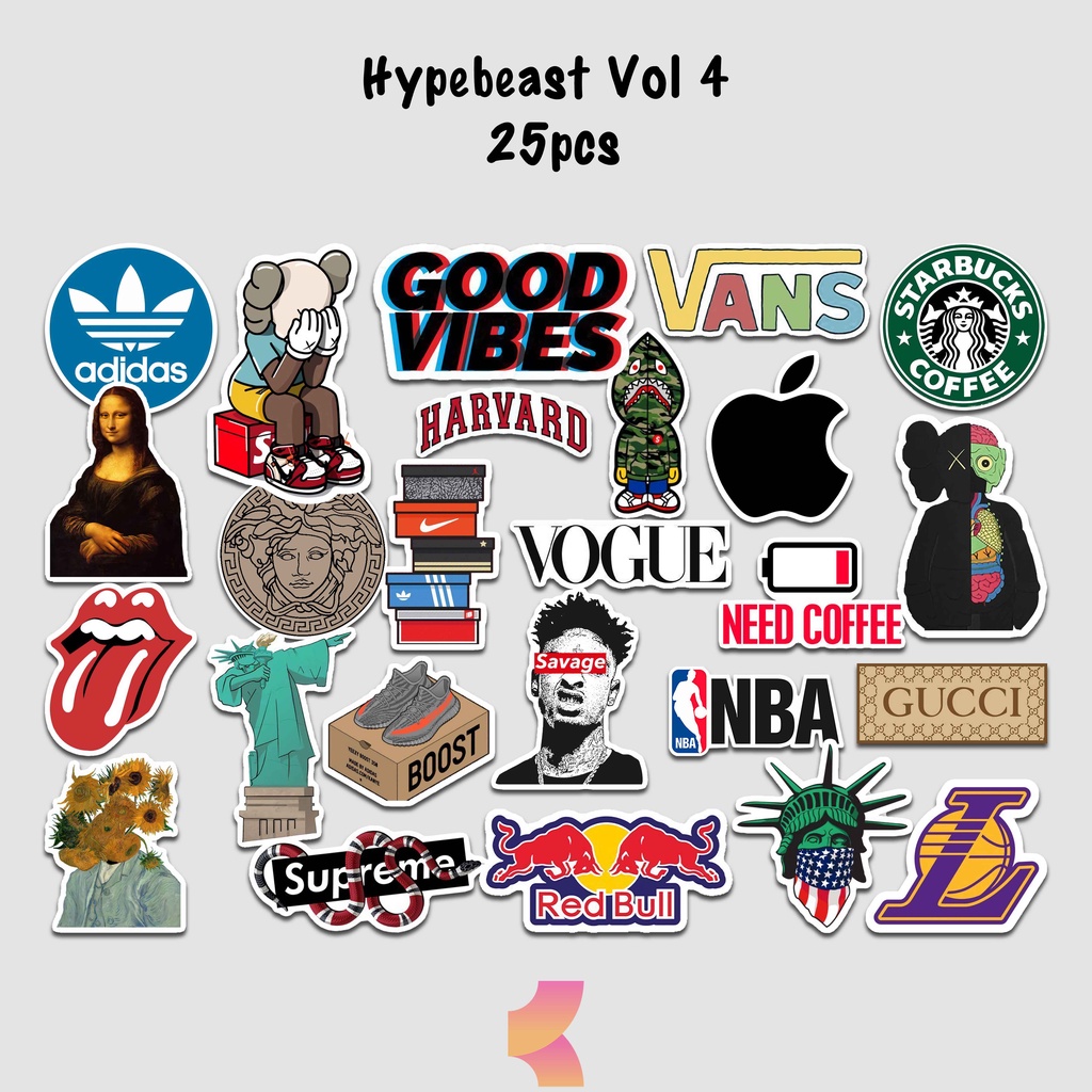 

Stiker Graffiti Sticker Aesthetic Vinyl Decal Laptop Waterproof DIY Stickers Logo Brand HP Helm Motor Mobil