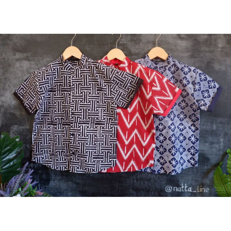 Kemeja Koko Batik Anak Size Xxl (9-10th) Garutan By Natta_line