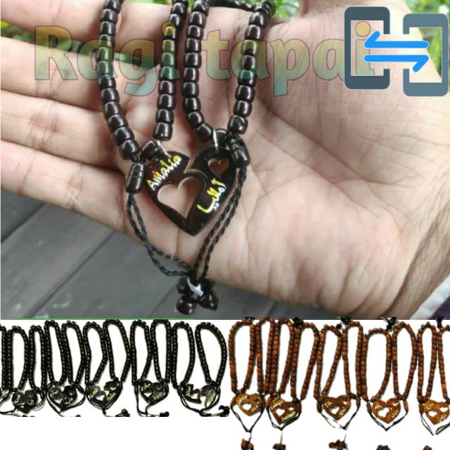 GELANG KOKKAH KOKKA LOVE BOLONG AMOR COUPLE  SEPASANG UKIR NAMA PERMANIN AKSESORIS KERAJINAN TANGAN