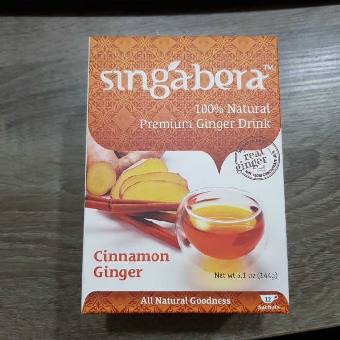 

Singabera Premium Cinnamon Ginger 1pack isi 12 sachet (BERKUALITAS)