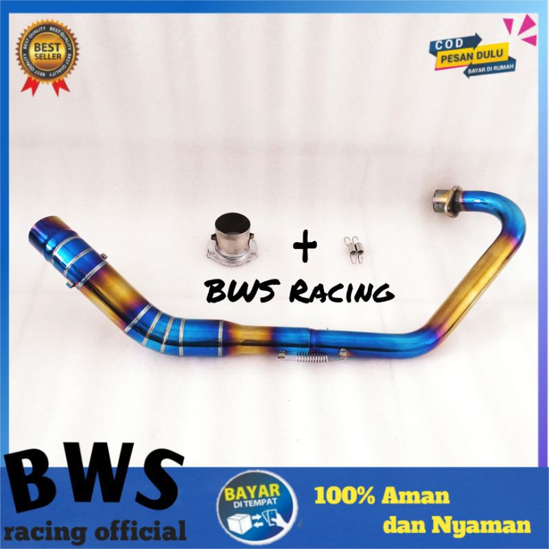 Pipa leher knalpot dan adaptor untuk satria fu verza vixion CB 150R Sonic