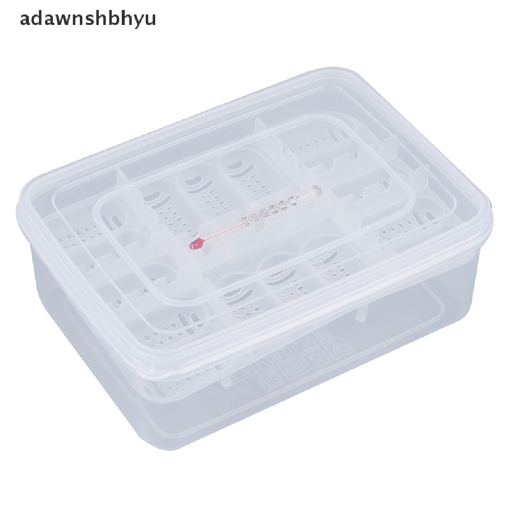 Adawnshbhyu 16tray Mesin Tetas Telur+Thermometer DIY Inkubasi Ular Cicak Tokek