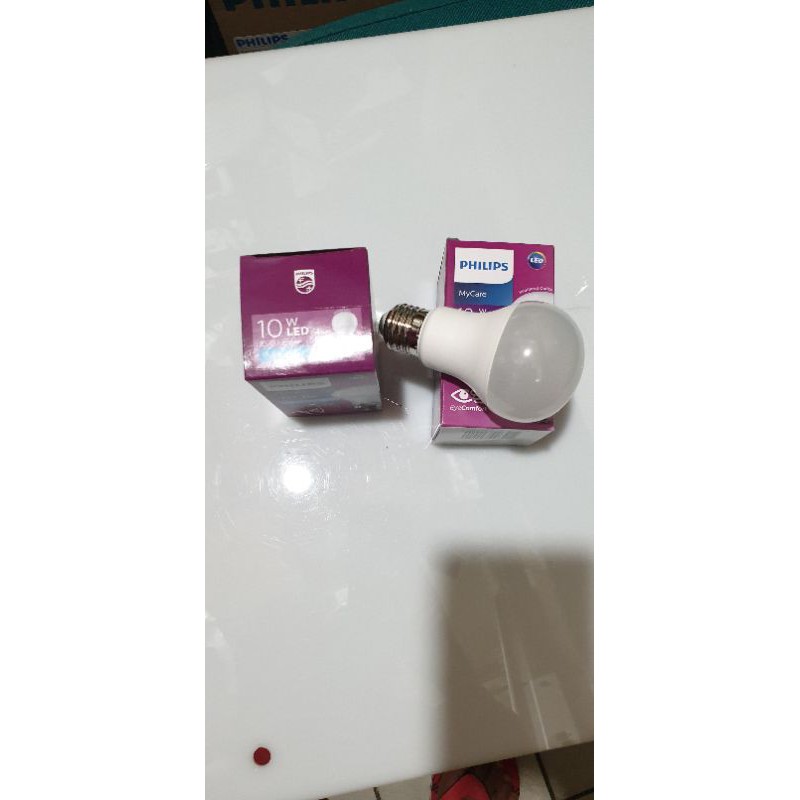 lampu philips led buld 10w cool daylight and warm white e27