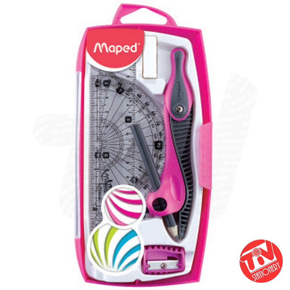 

Jangka MAPED Kid'z Compass Ergonomis Non Slip-Grip Set 8in1