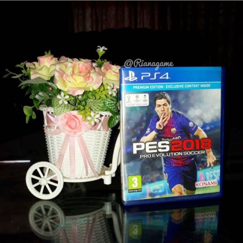 BD Kaset PS4 PES 2018 Pro Evolution Soccer 18 Game CD PS 4 Bekas Second Mulus