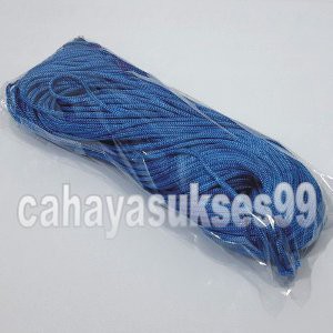 Talikur Polyester Warna BIRU Tali Kur Aksesoris Rajutan Handycraft Makrame Souvenir Rajut Gelang Ka