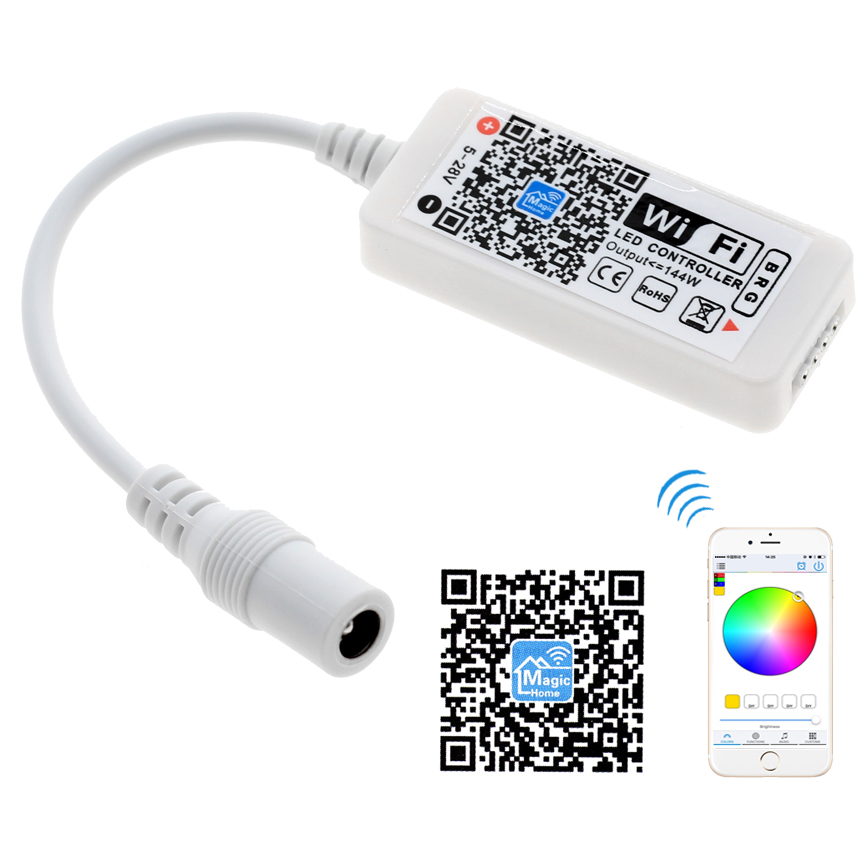 Remote Control Lampu LED RGB 24 Key with Wifi Controller