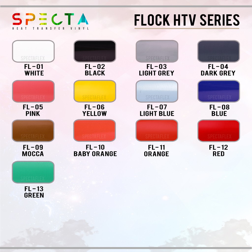 POLYFLEX FLOCK KOREA SPECTAFLEX FL-11 FLOCK HTV ORANGE