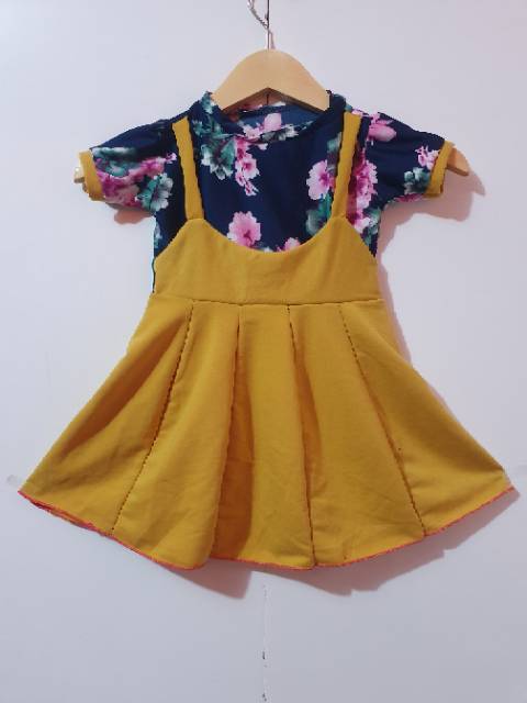 Baju Dress Kodok Anak Cantik Usia 1-4 Thn