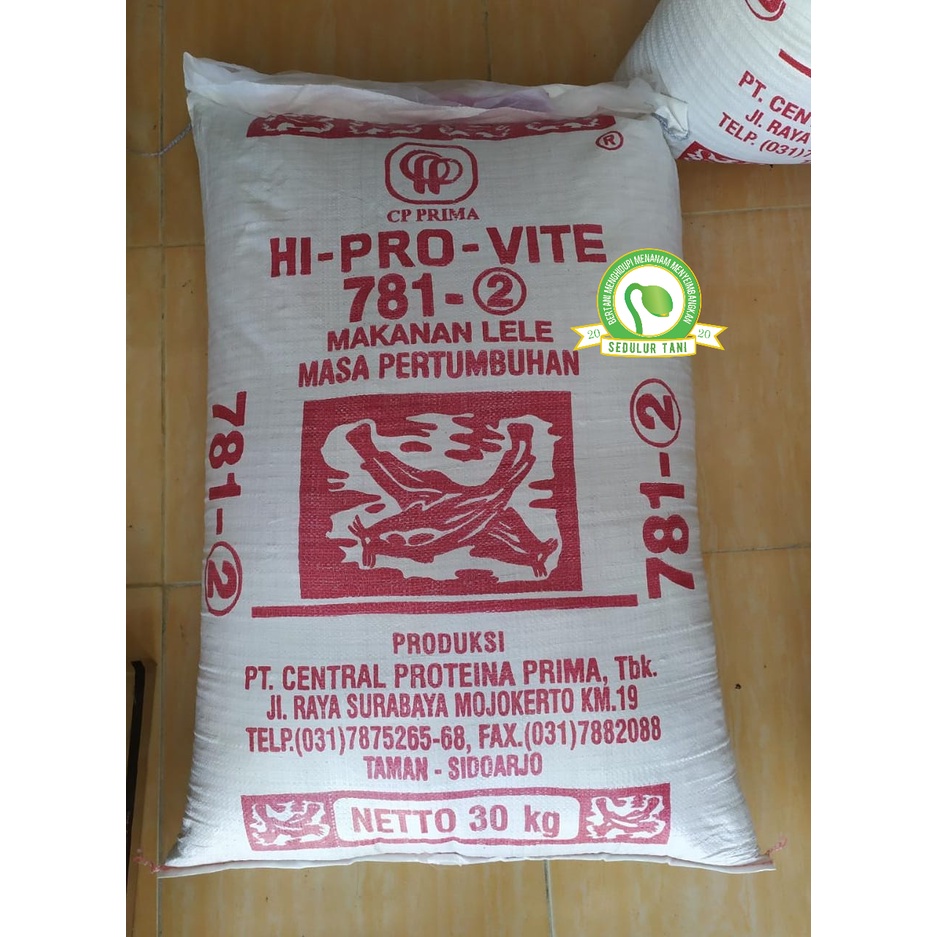 Hi-Pro-Vite 781-2 Pelet Pakan Ikan Nila Lele Kemasan 1 Karung 30kg