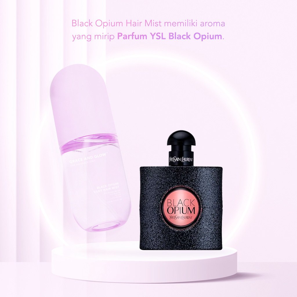 Grace and Glow Daisy Hair Mist Sweet Scent / Peony Blush Heat Care Hair Mist Silk / Black Opium Silky Hair Mist Soft and Silk hair Golden-7