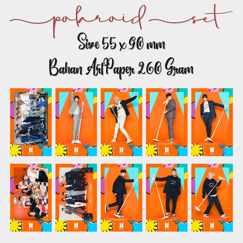 Paket Polaroid BTS Permission To Dance PTD