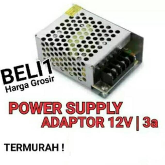 Power Supply 12v 3a Adaptor Switching 12volt 3amper Power supply Kamera Cctv/Lampu led PSU 3 A 12 V