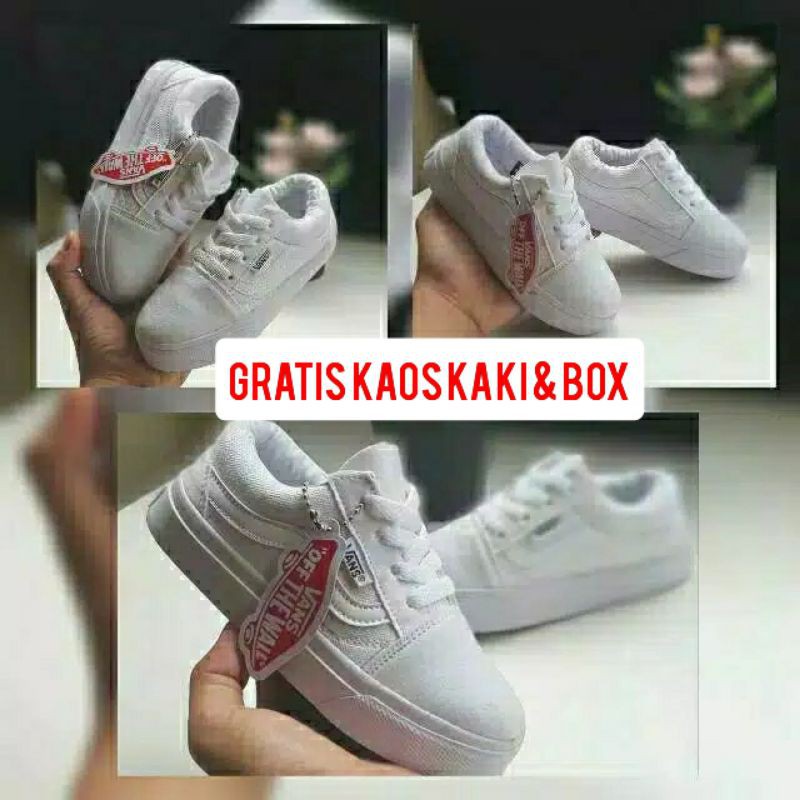 (PREMIUM QUALITY) SEPATU ANAK LAKI LAKI // SEPATU ANAK PEREMPUAN MODEL TALI // SEPATU SEKOLAH ANAK // SEPATU VANS OLD SKOOL ANAK