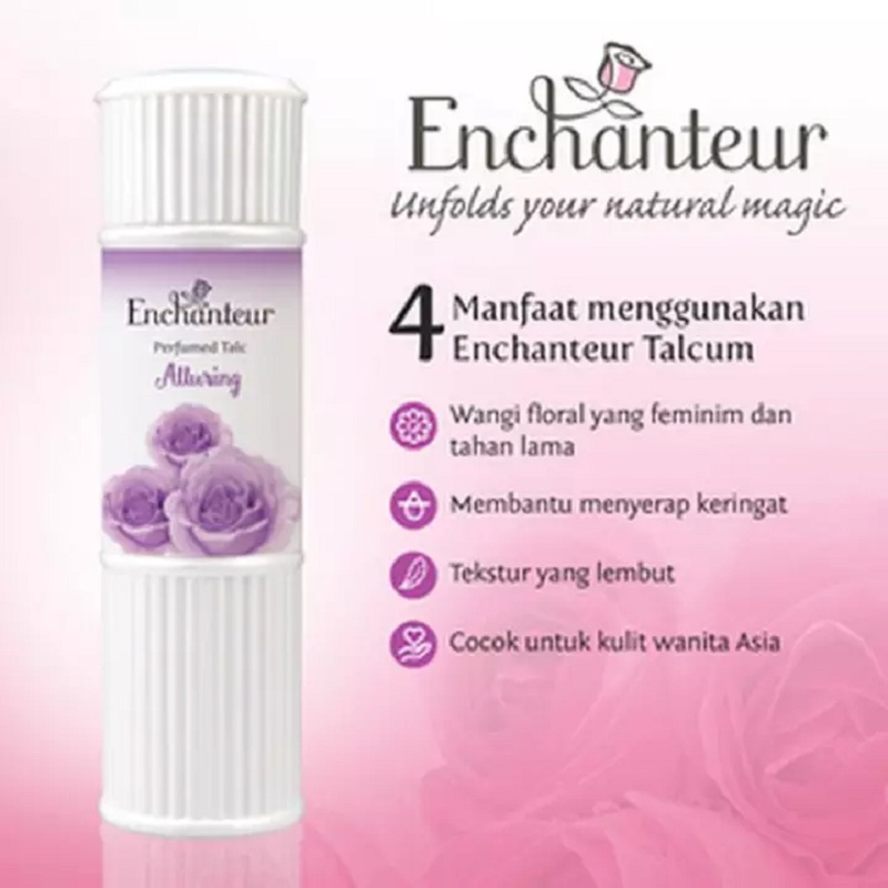 Enchanteur Perfumed Talc Powder Alluring - Charming - Romantic | 50gr - 100gr - 200gr