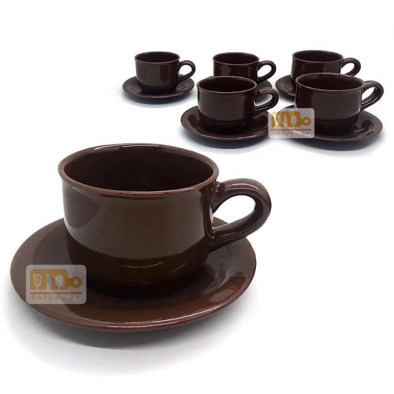 Cangkir Set Keramik 12 Pcs Nikura / Cangkir Kopi / Cangkir Teh Kaca / Cangkir Keramik - Random Colour