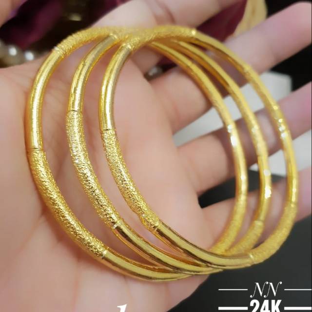 Xuping gelang lapis emas 24k 0227i