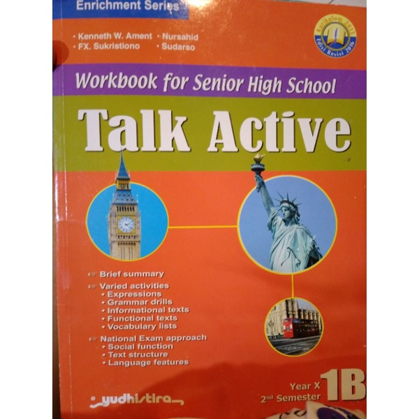 

TALK ACTIVE KELAS 10 EDISI 10A-10B YUDHISTIRA