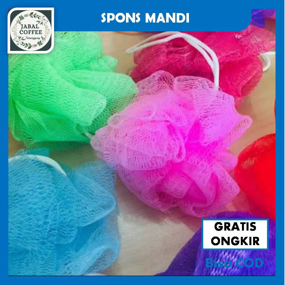 Spons Mandi Untuk Dewasa Dan Anak / Spont Mandi 20 Gram / Spont Warna Warni J64