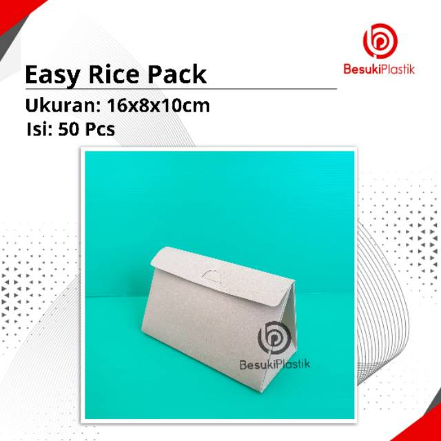 Easy Rice Pack Kraft Coklat / Kraft Coklat Bungkus Nasi Kerucut / Kertas Nasi Coklat Kraft