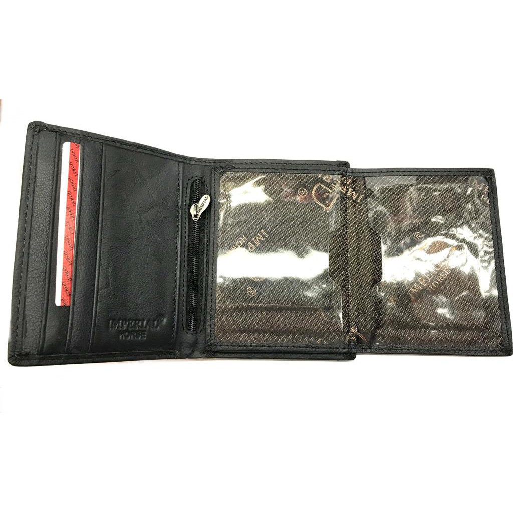 Dompet Pria Kulit Asli Dompet Laki2 Kulit Asli Model Lipat Berdiri Dengan Kancing Depan