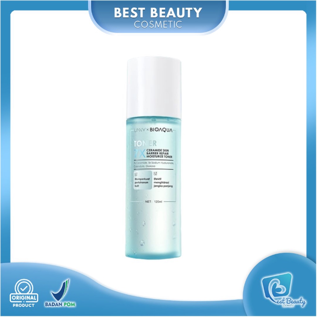 ★ BB ★ BIOAQUA 7X Ceramide Skin Barrier Repair Moisturizer Toner Wajah 120ml - Glowing Hydrating Toner Pemutih Wajah for All Skin Types | BIO AQUA