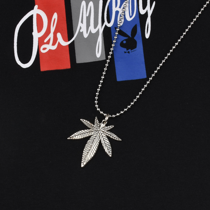 Kalung Liontin Gaya Hip Hop Warna Silver Untuk Unisex