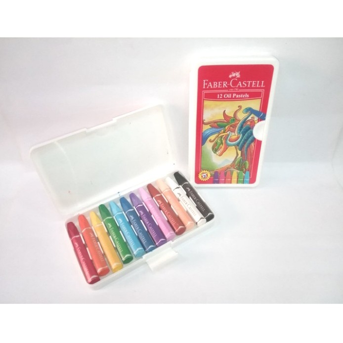 

PASTEL-DRY-OIL- CRAYON FABER CASTELL 12 WARNA / HEXAGONAL OIL PASTEL FABER CASTELL 12 -OIL-DRY-