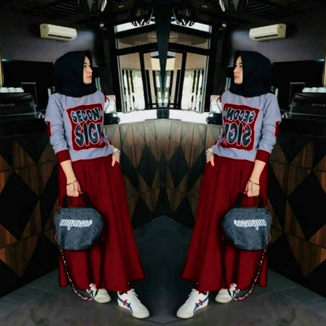 SETELAN SET ROK SIGN BABYTERRY SABLON FEHM