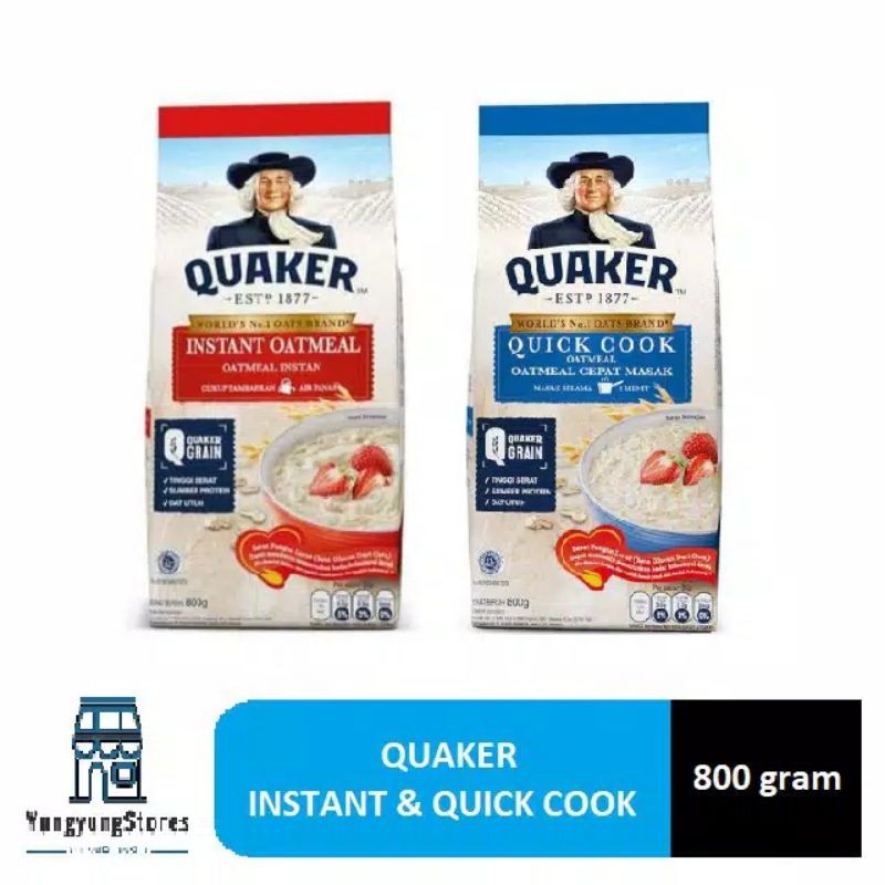 

Quacker Instan Oatmel & Quick Cooking 800 gr