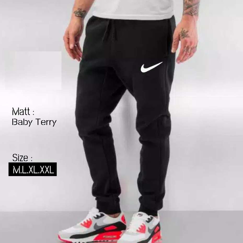 EKSLUSIF PROMO TAS BERKUALITAS / CELANA JOGER TERRY SWEATPANT PANJANG PRIA WANITA DEWASA JUMBO