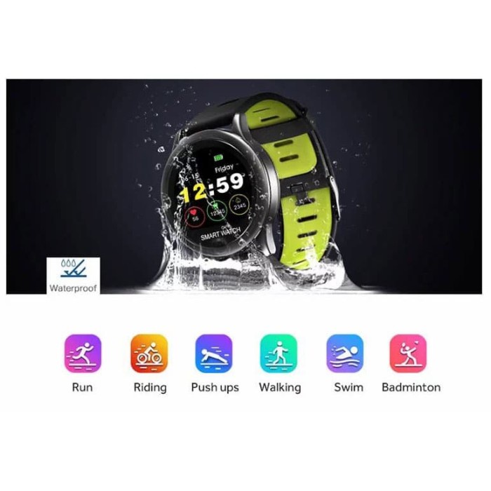 Spovan Smartwatch Fitness Tracker Android iOS - Venus - SW001 - Green