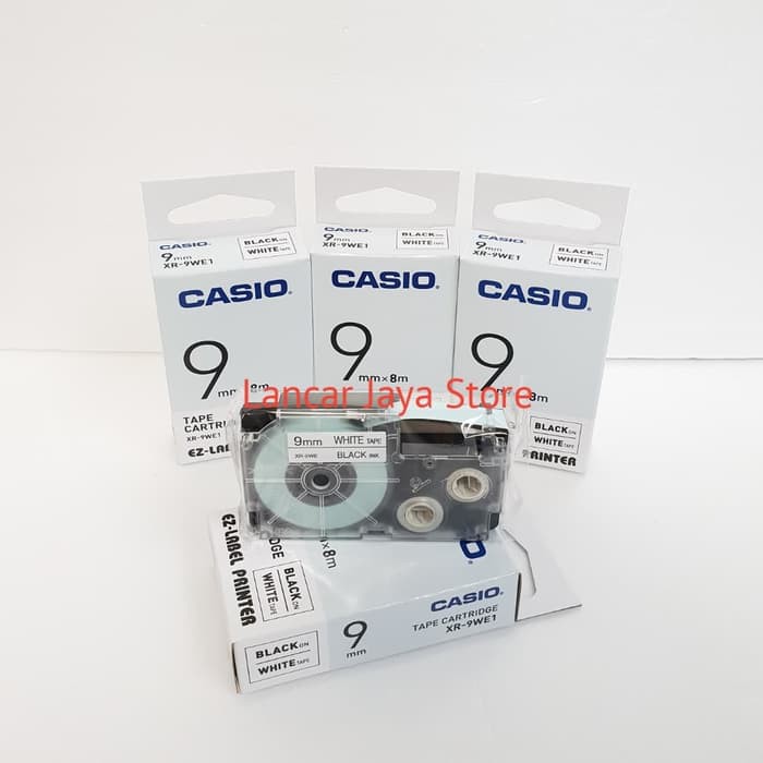 Label Casio EZ-Label Printer Casio / Tape Cartridge XR-9WE1 White