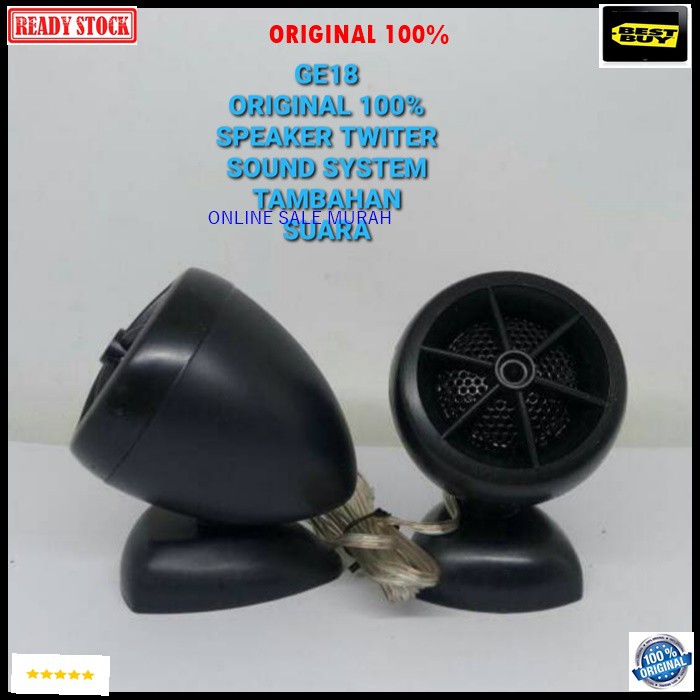 G18 Original 100% speaker piezo tweeter super treble twiter spk mini mobil car audio sound musik suround magnet surround tambahan piezoo pasif suara coil booster G18   sepasang satu set  Bisa DIPAKAI SEGALA JENIS AUDIO  Deskripsi : *Specially quality *Res