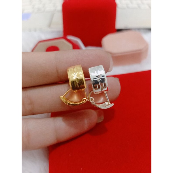 ANTING JEPIT BESAR PERAK 925 LAPIS MAS