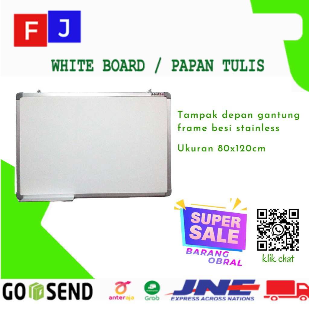 

Whiteboard SAKANA 80x120cm – Papan Tulis Whiteboard 80x120cm