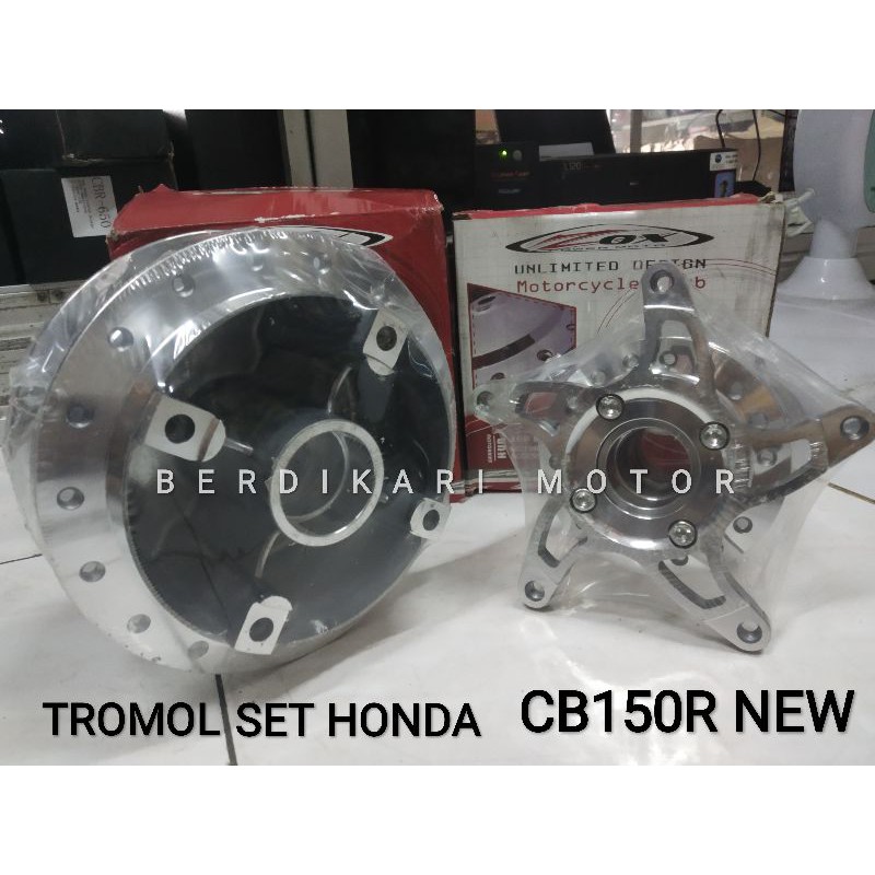 TROMOL SET CHROME CB150R OLD CB150R NEW MERK ZOX